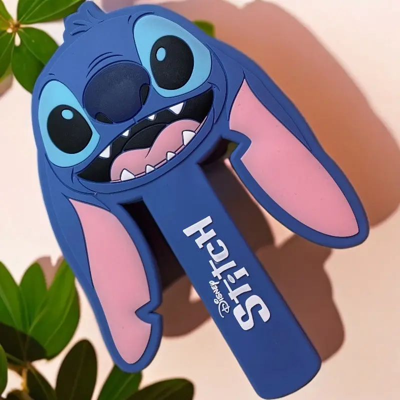 Animação da Disney Lilo & Stitch Espelho de maquiagem portátil simples e moderno sem espelho de vidro brilhante