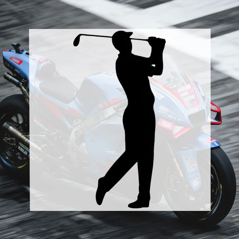 Car Stickers Golf Player Silhouette Vinyl Decal Waterproof Die Cut UV Resistant for Motorcycle Helmet Auto Decor