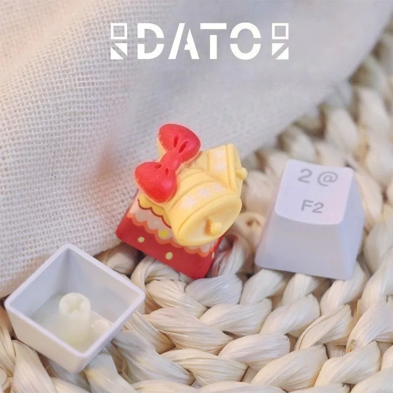 

DATO Keycaps for Mechanical Keyboard Christmas Bell Keyboard Decoration Personality Cute Style Gifts for Women Couples Friends