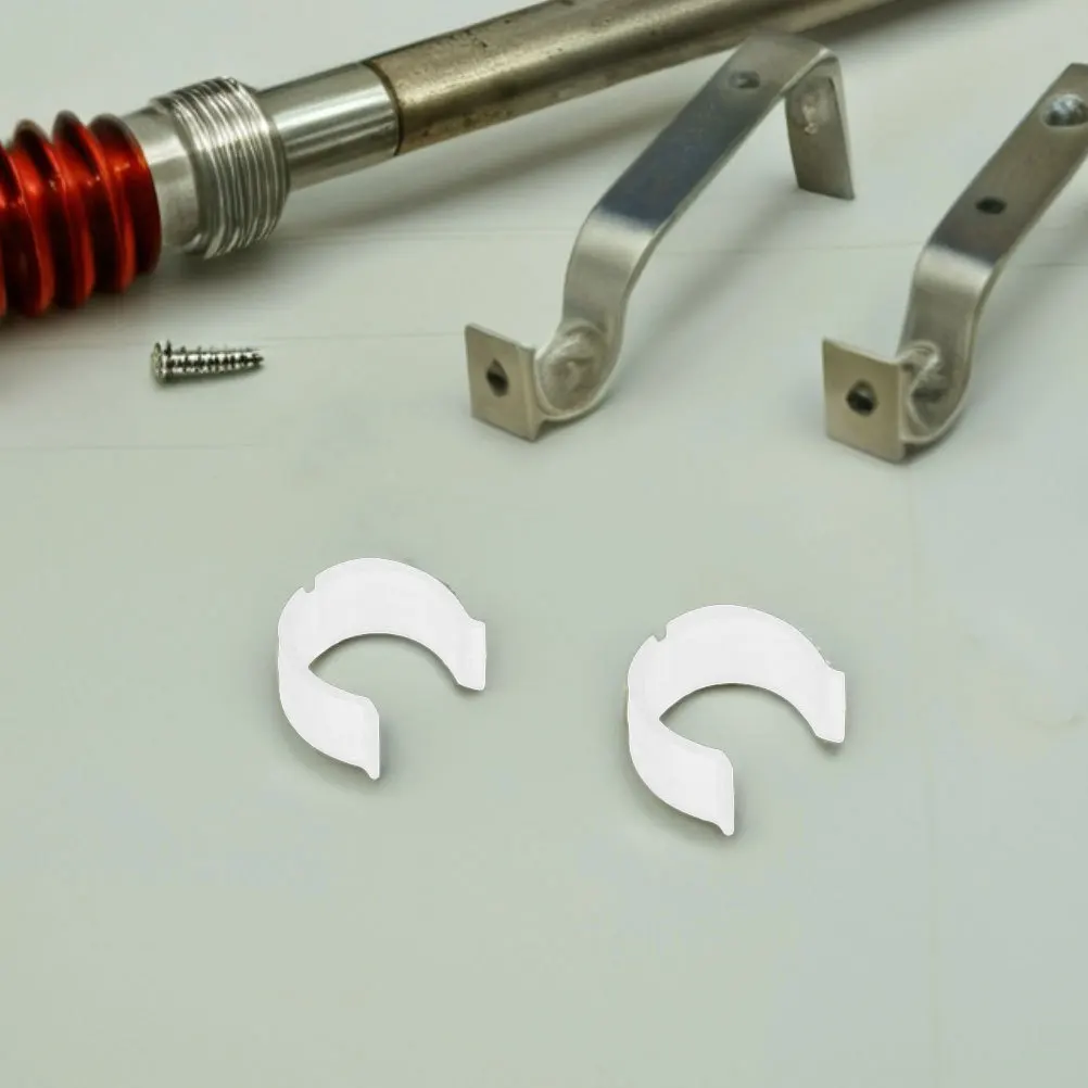 

10Pcs Curtain Rod Brackets Holder Non-Slip U-Shaped Design Secure Grip for Drapery Poles Fits 26mm-28mm Curtain Rod Mounts