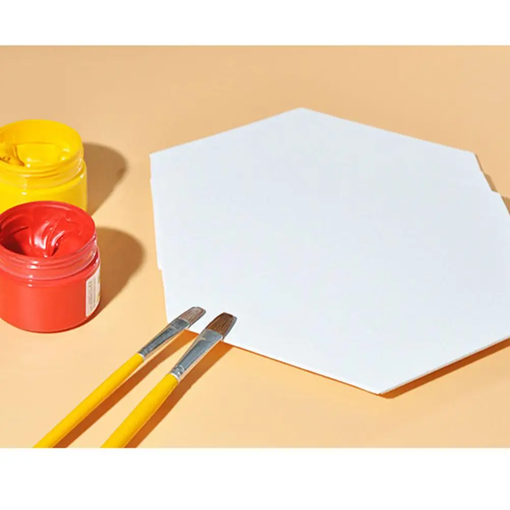 3 Pcs Oil Painting Board Canvas Supplies Sketchpad Artist for Adults Drawing Hexagonal