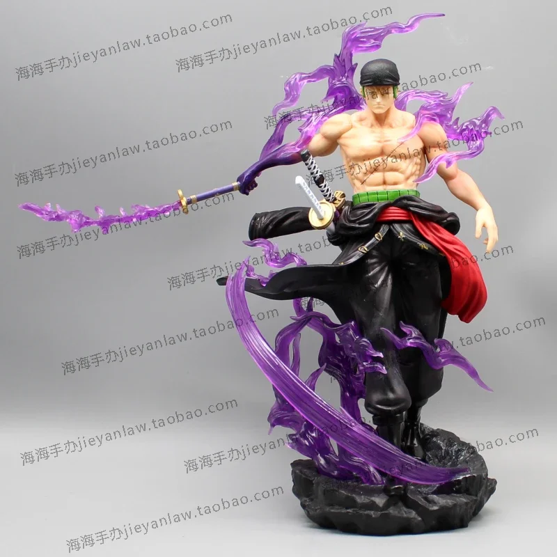 

Anime One Piece Roronoa Zoro Figure Gk Yama One Knives Flow Manga Statue Pvc Action Figurine Collectible Model Toy Gift