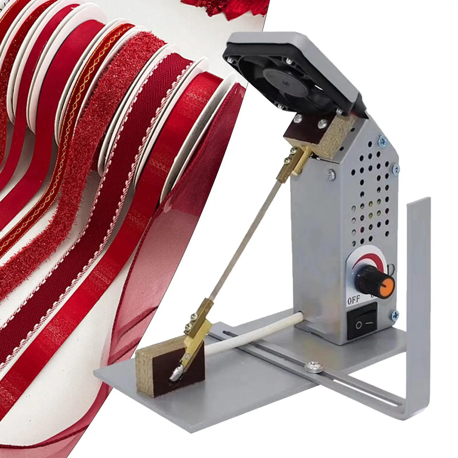 

Electric Thermal Fabric Cutter Manual Hot Cutting Machine Lightweight Smooth Professional Textile Tool for DIY Crafts