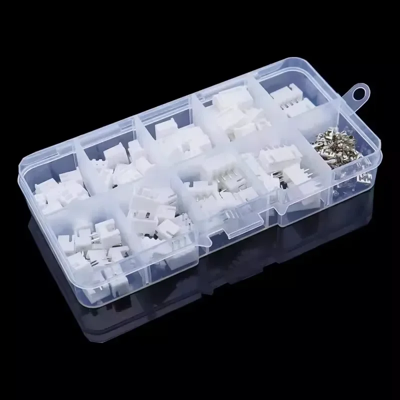 230pcs/box XH2.54mm 2p 3p 4p 5pin 2.54mm Pitch Terminal Kit / Housing / Pin Header Connector Wire Connectors Adapter XH Kits
