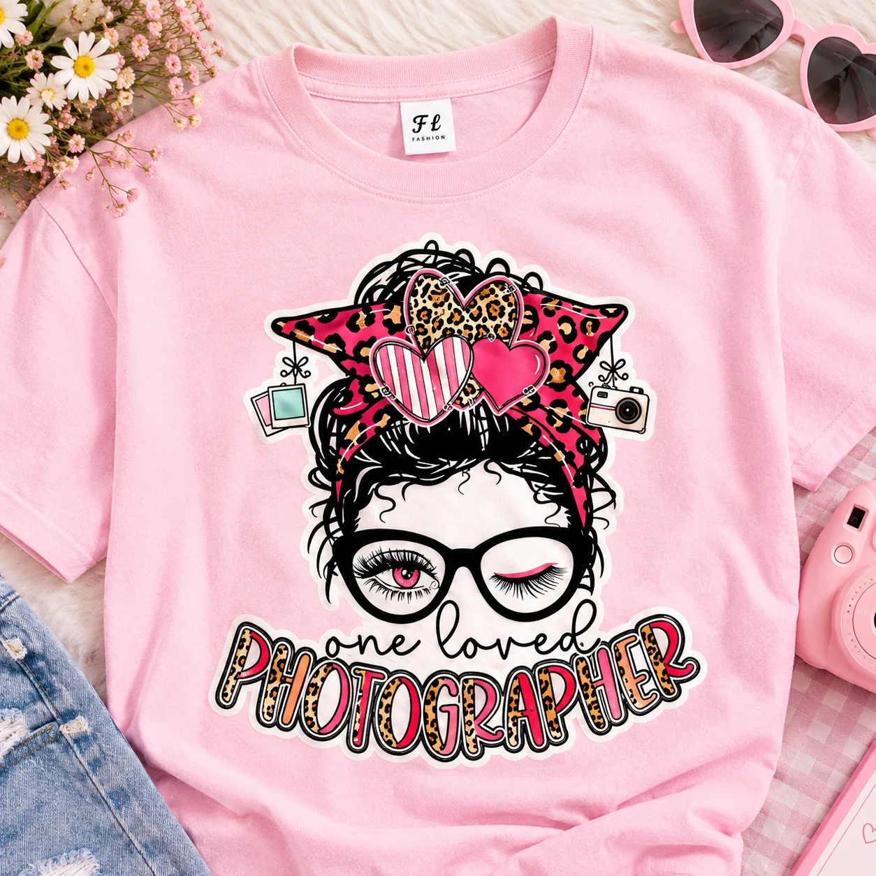 Women T Shirt Photographer Graphic Printed Short Sleeve Summer Casual Cute Tee Tops Female Fashion Apparel Oversized TShirt