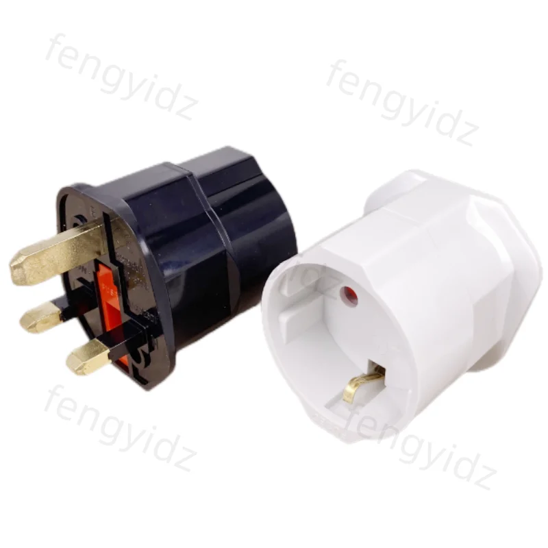 Universal Copper UK Plug Adapter European To British Singapore Malaysia Travel Adapter EU To UK Power Adapter Type G Fused Plug