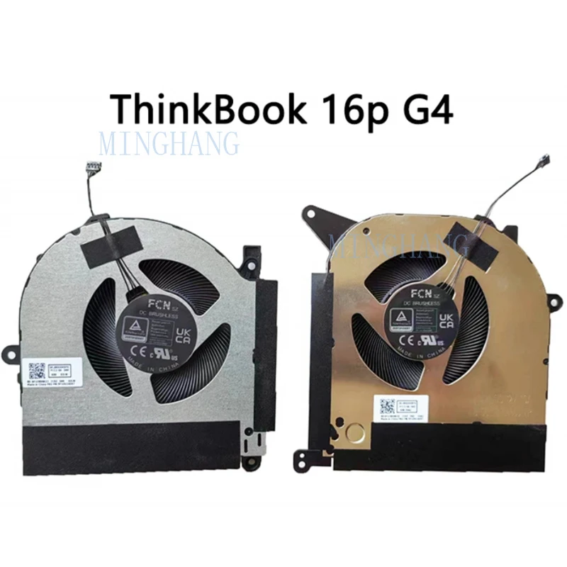 

M New for Lenovo ThinkBook 16p G4 IRH Laptop CPU + GPU Cooling Fan 12V 5F10S14096
