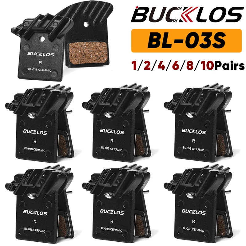 BUCKLOS Bike Brake Pads Fit NUTT Hydraulic Disc Brakes Ceramic Road Mountain Bicycle Brake Pad MTB Disc Brake Pads Cycling Parts