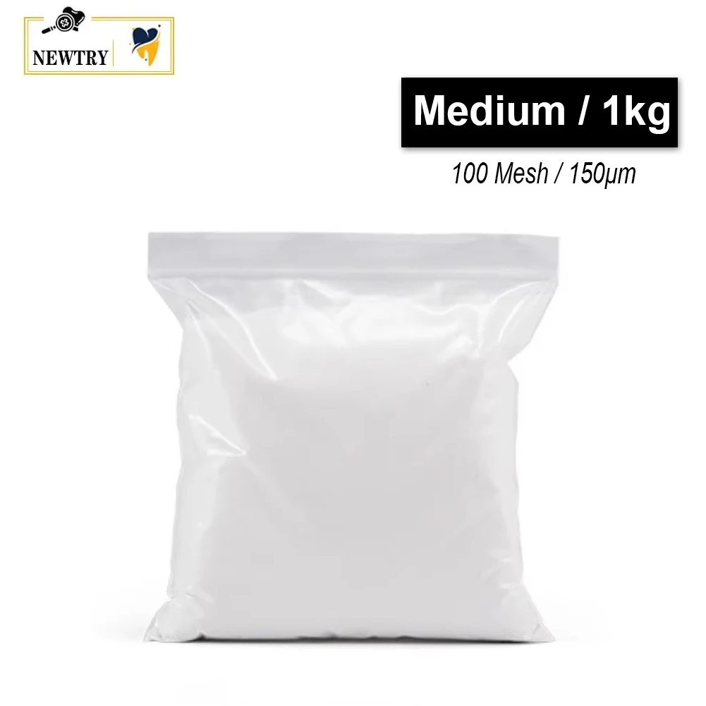 

80/100/120 Mesh Dental Sandblasting Powder Aluminum Oxide 1KG Dentistry Denture Base Air Flow Polishing Coarse Alumina Abrasive