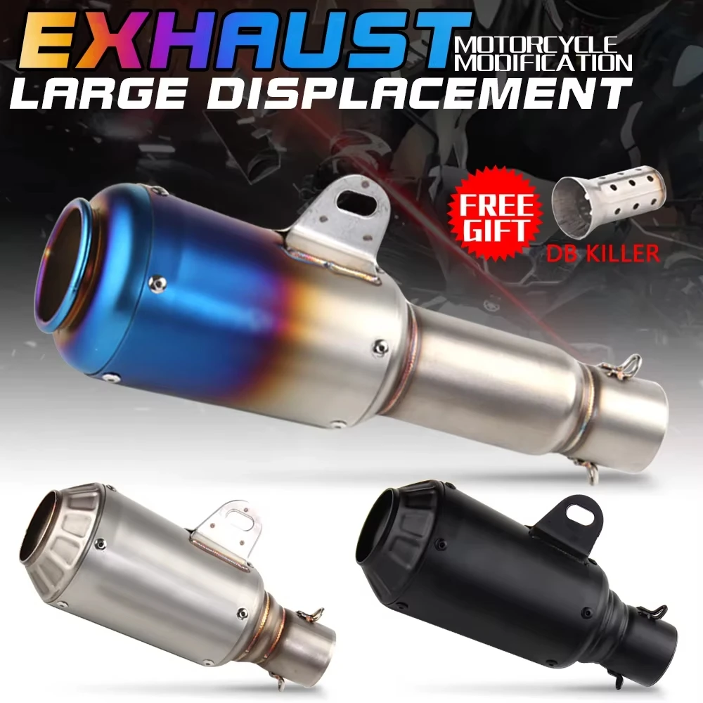 Advanced 51MM Muffler For Dukati 696 848 tmax 500 530 crf 230 nc750x Motorcycle Exhaust GP Racing Escape With Db Killer