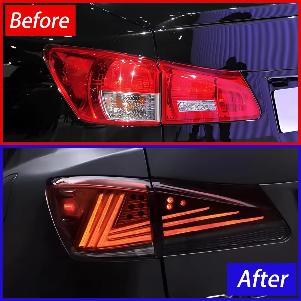 Car Taillights Assembly for Lexus Is250 2006-2012 Auto Back Lamps Upgrade Led Dynamic Streamer Brake Light Tool Accessories