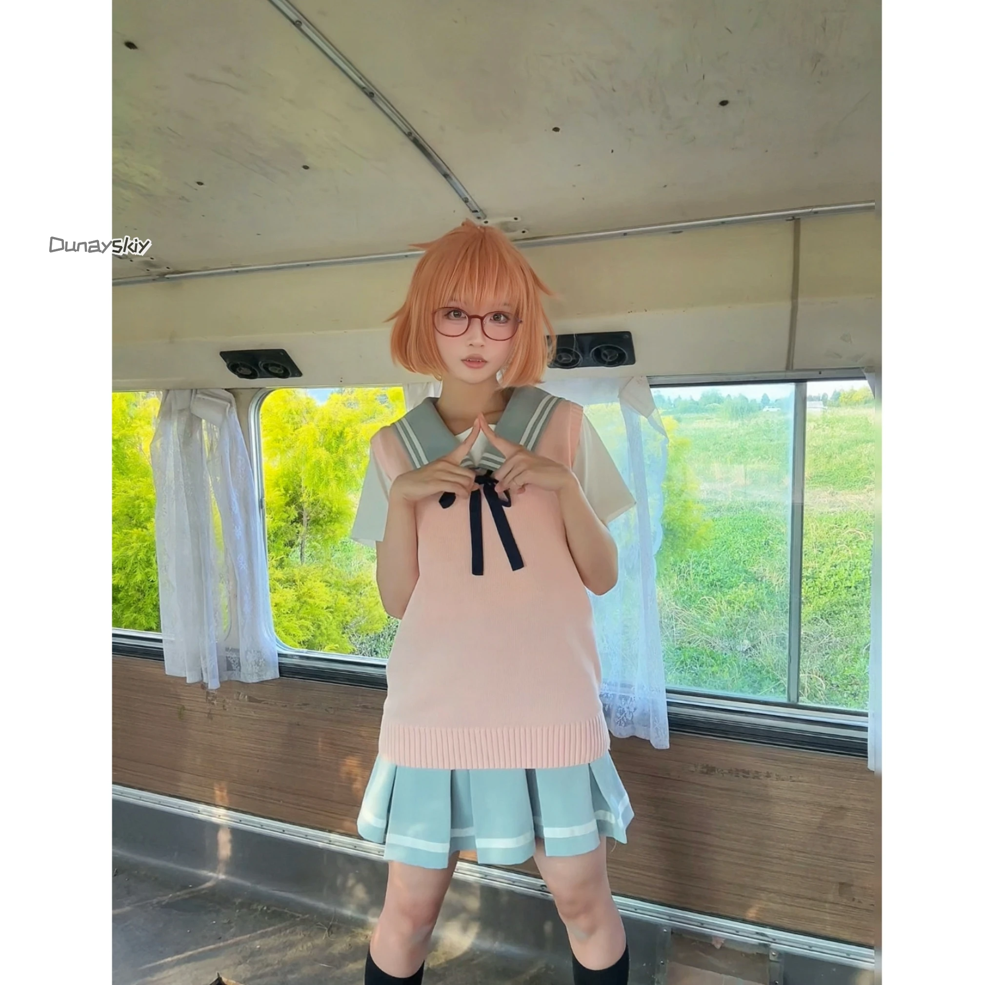 ชุดคอสเพลย์เครื่องแบบนักเรียนจ - Anime Cosplay Glasses บทวิจารณ์และราคา