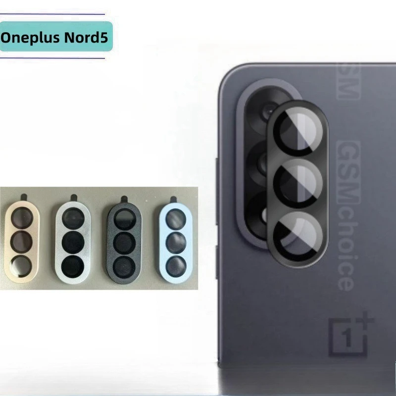 

Защитные пленки для объектива камеры с металлическим кольцом для OnePlus Ace 5 Ultra Nord 5, стеклянная пленка для объектива камеры One Plus ACE5 Ultra 1 + Nord5