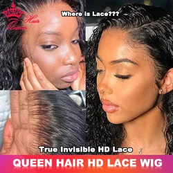100% Real HD Lace Front Wigs Deep Wave Virgin Human Raw Hair Wigs For Women Lace Frontal Wigs Curly Wave lace front wig