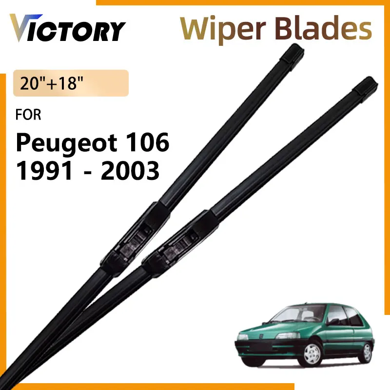 

For Peugeot 106 I II 1991 - 2003 2002 2001 2000 1999 1997 1995 Accessories Car Front Wiper Blades Windshield Windscreen Brushes