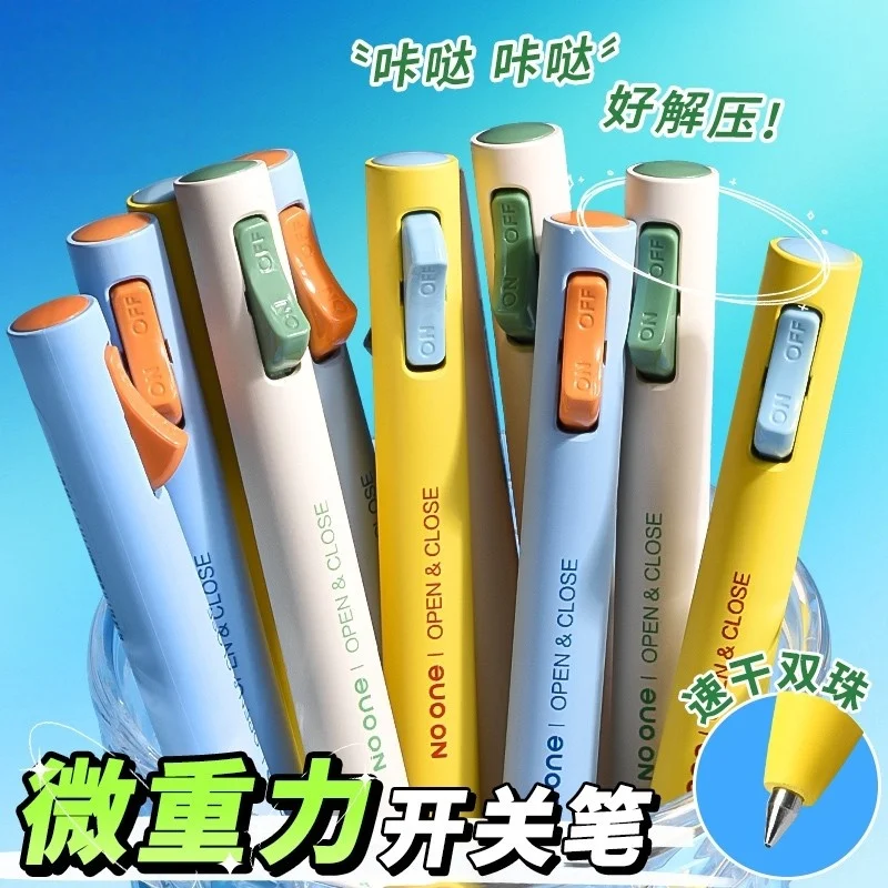 

Новая декомпрессионная ручка-переключатель, нейтральная ручка, двойная шариковая головка, быстросохнущая скорость 0,5 мм, черные, высокая эстетика, Ins