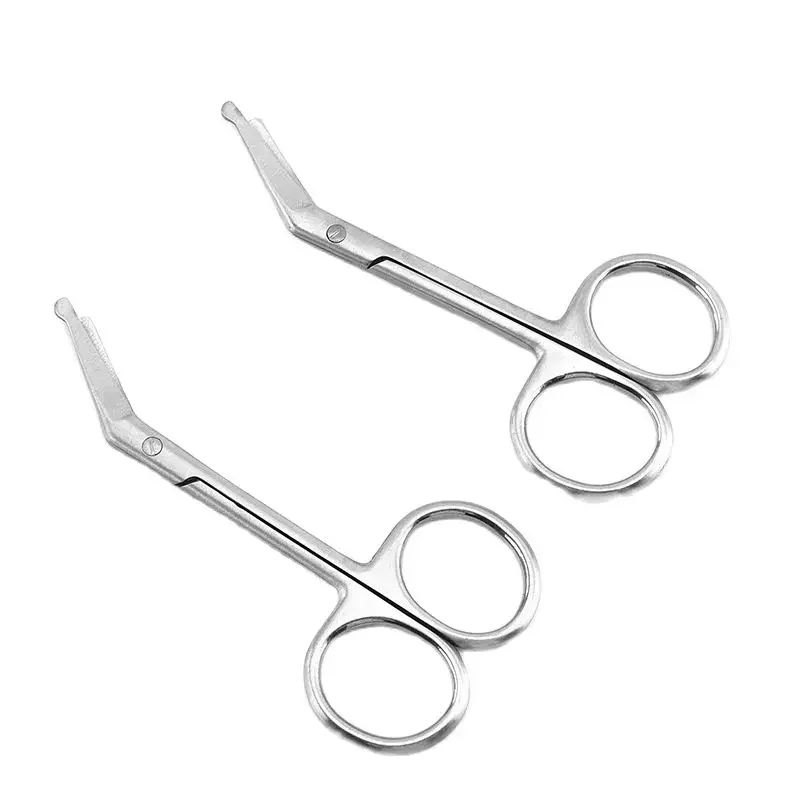 İlk Yardım Pansuman ve Hemşirelik için Premium 9CM Paslanmaz Çelik Gazlı Bez Bandaj Makası