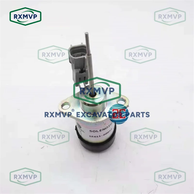 1E411-60012 Stop Solenoid Valve 12V Fits Excavator Kubota Diesel Engine D902 Z482 D722