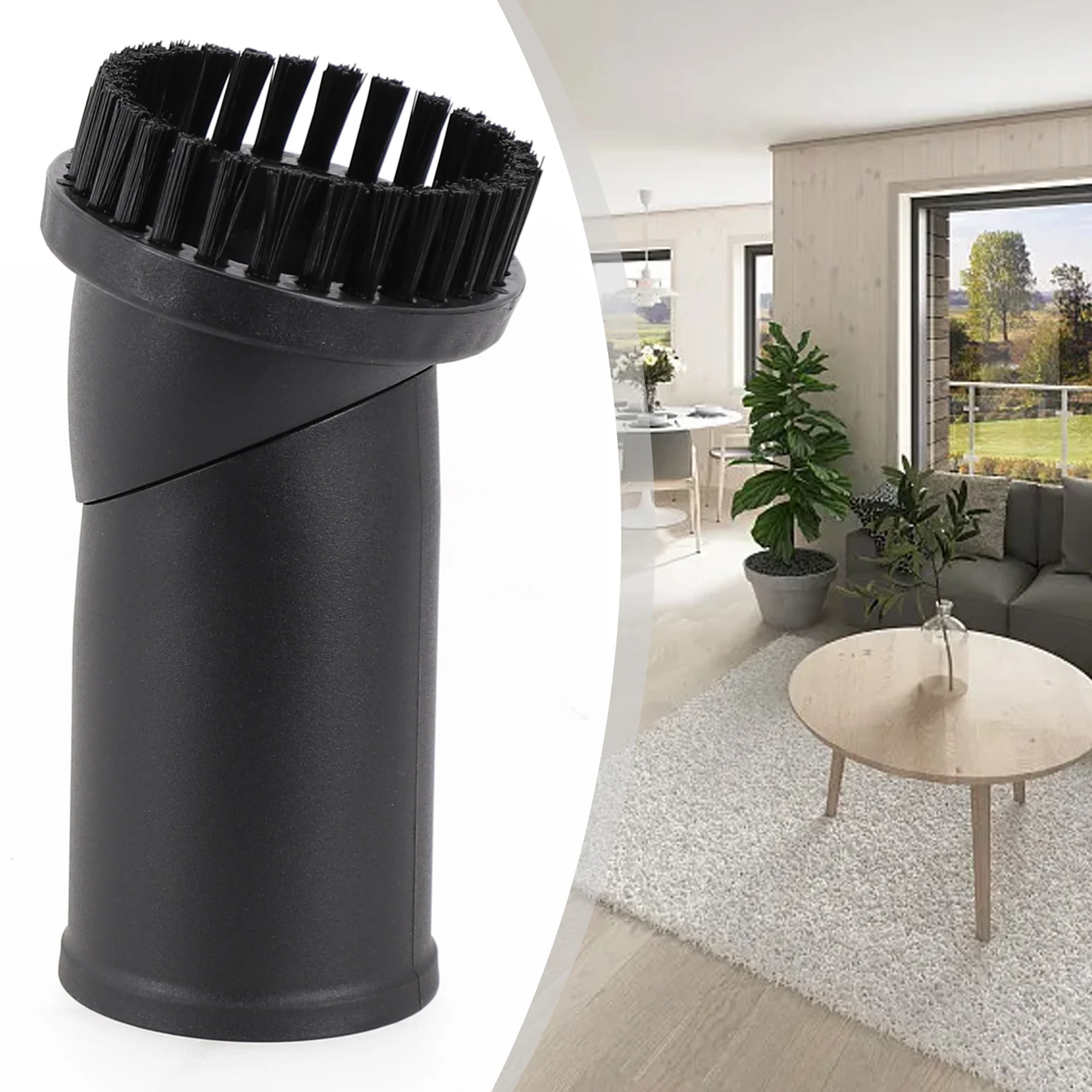 1pc Furniture Brush Plastic Bristles 30-35mm For Miele Home Industrial Vacuum Cleaner Nozzle Round Brush Head Part