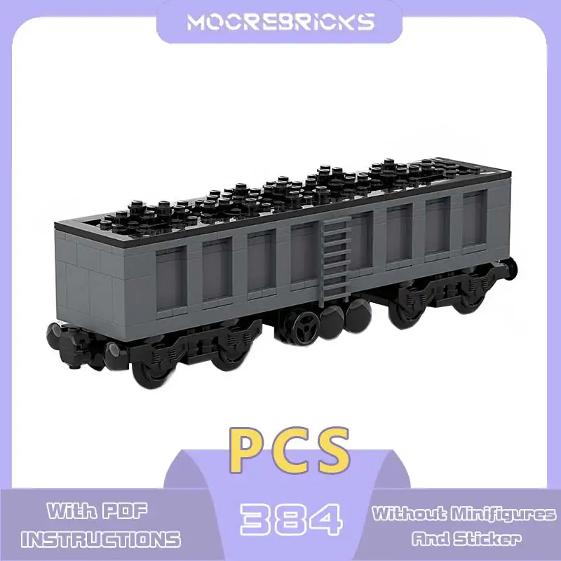 Classic Series Coal Train Carriage Model MOC-158446 Freight Tools Building Blocks Advanced Bricks Toy Set Children's Souvenirs