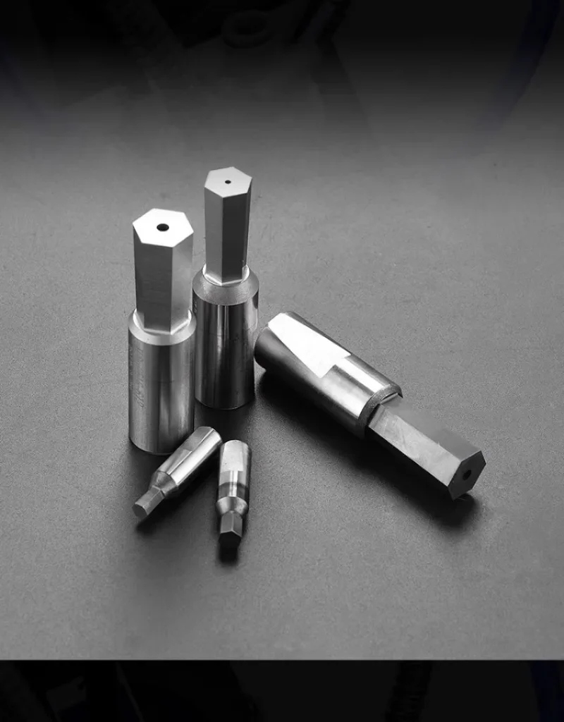 CNC High Speed Steel With Coated Hexagon Rotary Broach Punch Bit Punching Tool Holder Rotated Blanking Cutter Coating Alloy Head