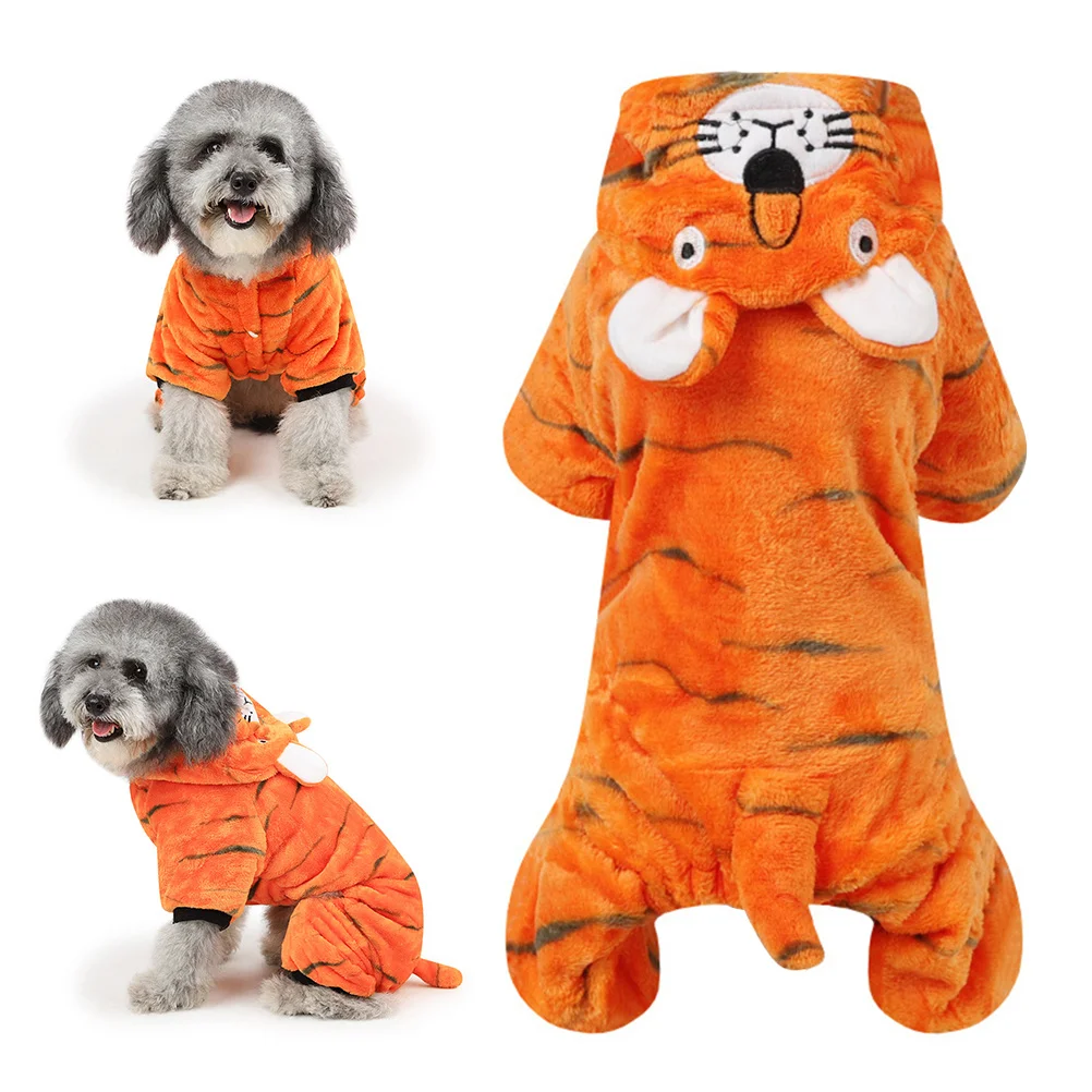 

Warm Warm Pet Clothes Outfit For Small Dogs Puppies Halloween Birthday Pet Clothes Party Wear Jumpsuit Orange