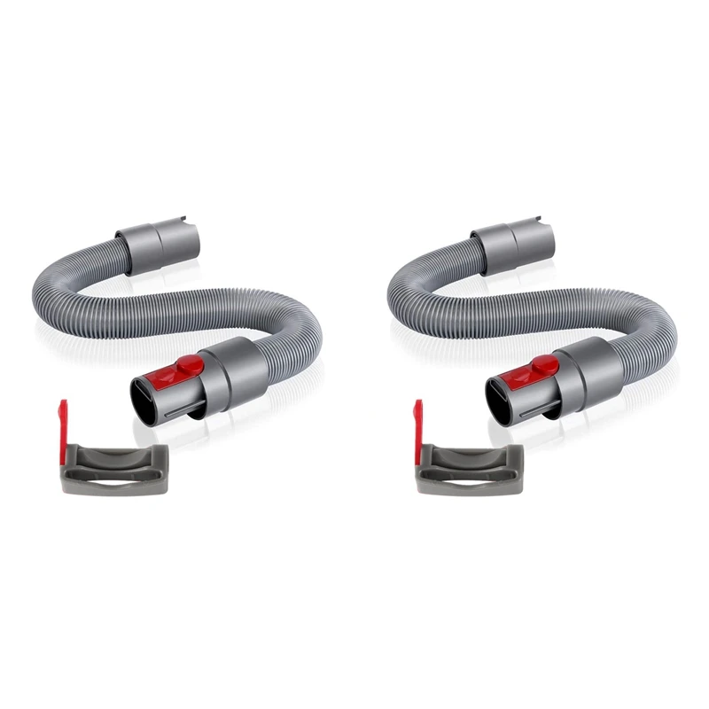 

2X Trigger Lock And Flexible Extension Hose Compatible For Dyson V7 V8 V10 V11 Vacuum Cleaner Parts Grayglobal Stock Ready