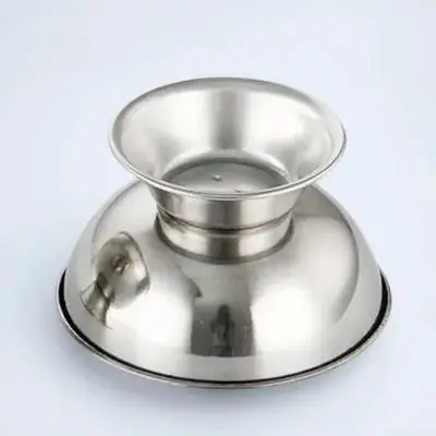 

Reusable Stainless Steel Shaving Bowl Large Capacity Footed Base For Men Shaving Soap Storage Portable Grooming Tool