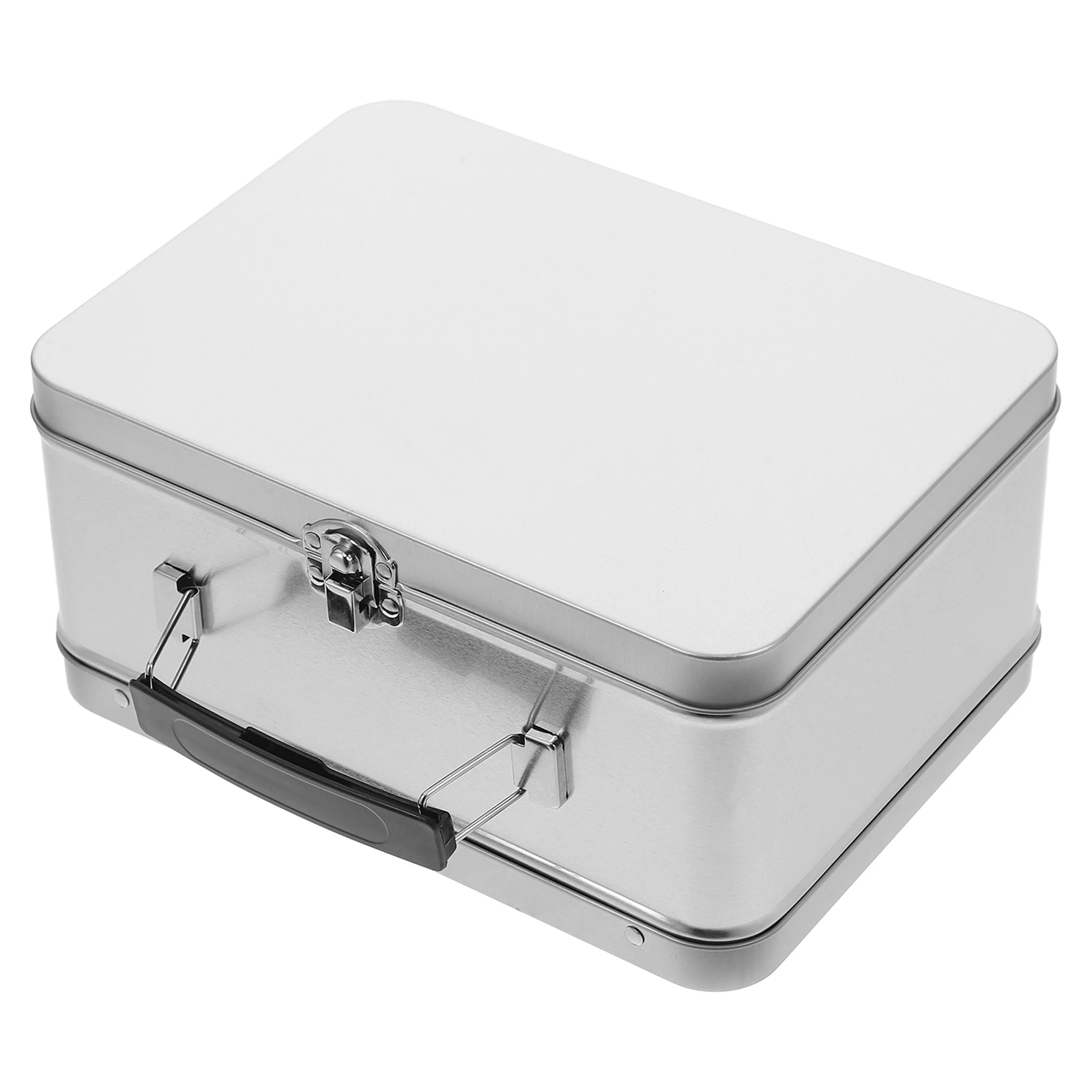 

Portable Gift Box Food Container Holder Containers Metal Storage Lunch Case Boxes