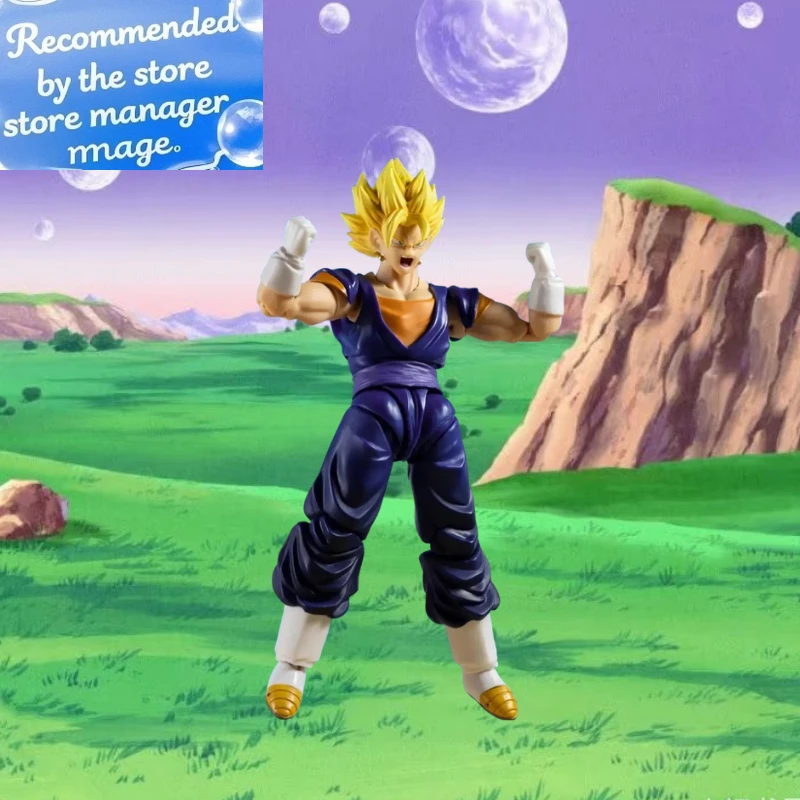 

Dragon Ball Z SHF Vegetto Фигурка Super Saiyan SSJ Card Vegetto Goku Vegeta Аниме Модель Игрушки Статуя из ПВХ Коллекция Подарки