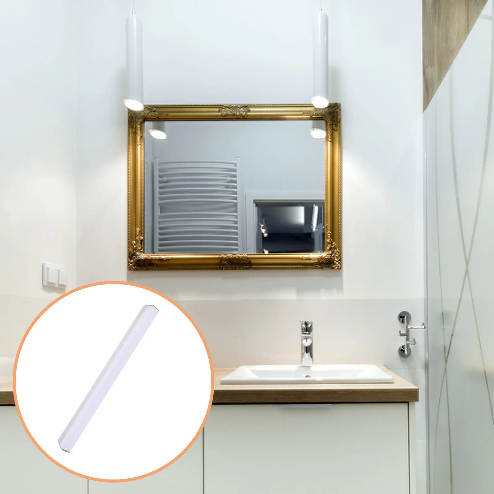 Led Light Fixtures Ceiling Mount Kitchen Cabinet Lights Bedside Wall Bathroom over Mirror view 5