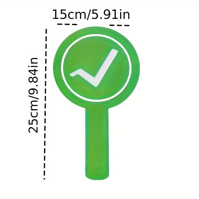 Hand Held Response Card Correct or Incorrect Answer Clapper for Classroom Interaction and Debate Adjudication