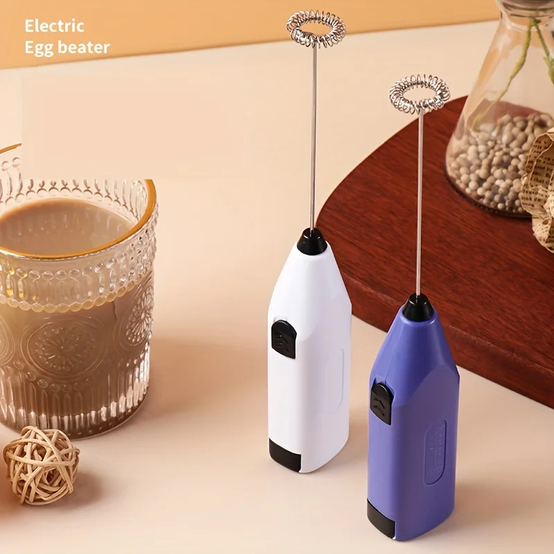 Egg Beater Electric Handheld Rotary Egg Whisk Coffee Frothing Wand Milk Cappuccino Frother Mixer Portable Kitchen Tools