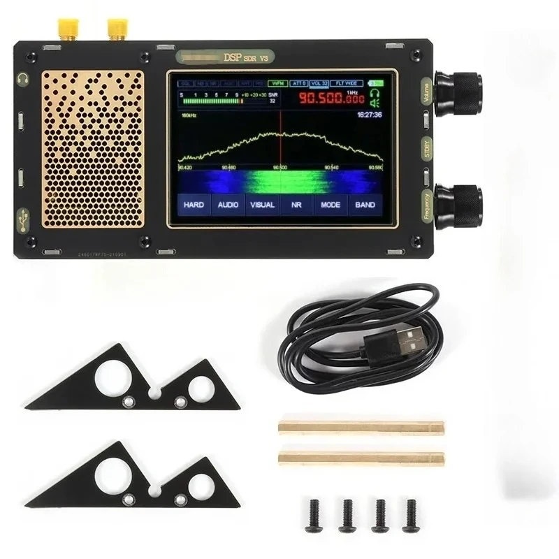 HFDY 1.10D V3 50KHz-2GHz Malahiteam SDR Receiver Radio Mala DSP SDR Receiver 3.5 