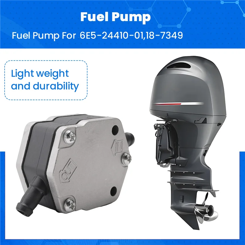 X39A-For Outboard Motor Fuel Pump 6E5-24410-00 6E5-24410-01 02 03 04 Sierra Model Code 18-7349 2T 115-300HP