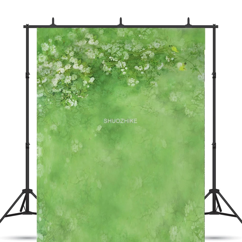 

SHUOZHIKE Oil Painting Artistic Portrait Photography Backdrops Props Family Watercolor Hand-painted Photo Studio Background