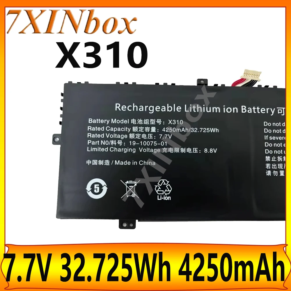 7XINbox X310 7.7V 32.725Wh 4250mAh Laptop Battery For JUMPER EZbook X3 AIR 8128 JNB13 For CHUWI LarkBook CWI509 10 holes 8 wires