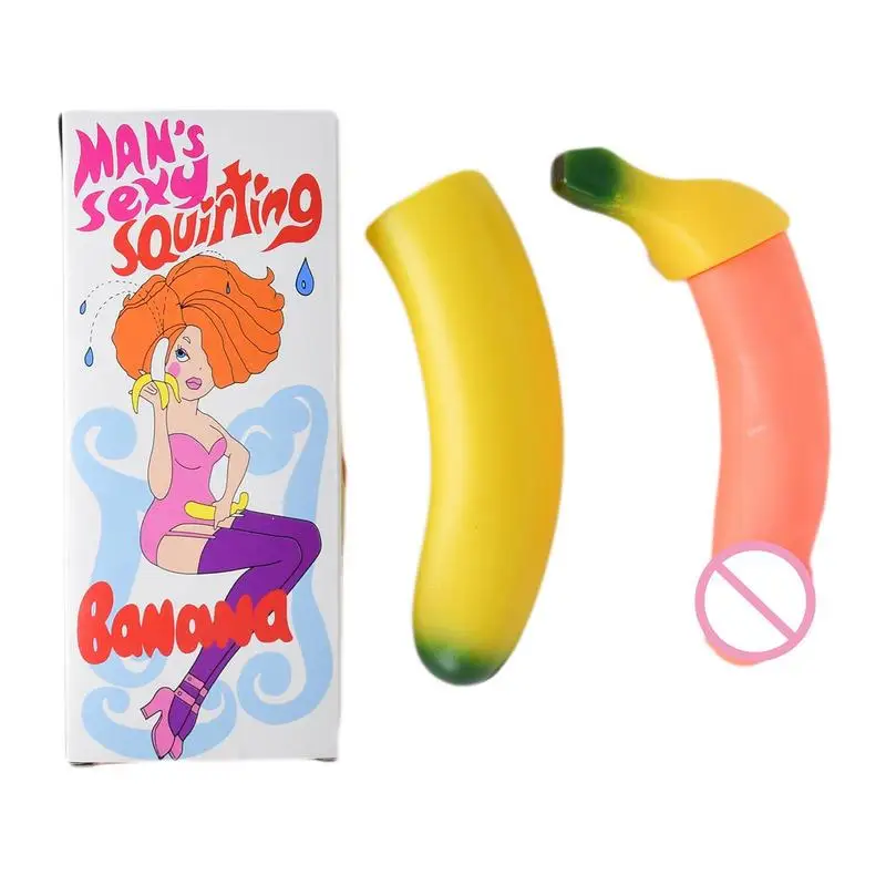 Spoof Newest Funny Joke Creative Relaxing Squirting Banana Toys For Adults Decompression Toy Bachelor Bachelorette Party Gift