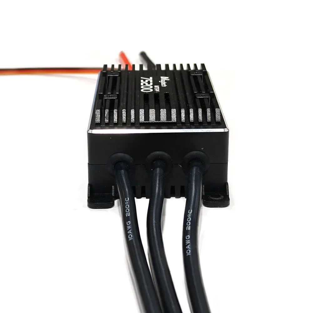 Maytech 200A V75 Based ESC SUPERCASE عالي السرعة 200A مع 12 قطعة Mosfet لروبوتات Efoil الكهربائية الطويلة لجميع التضاريس