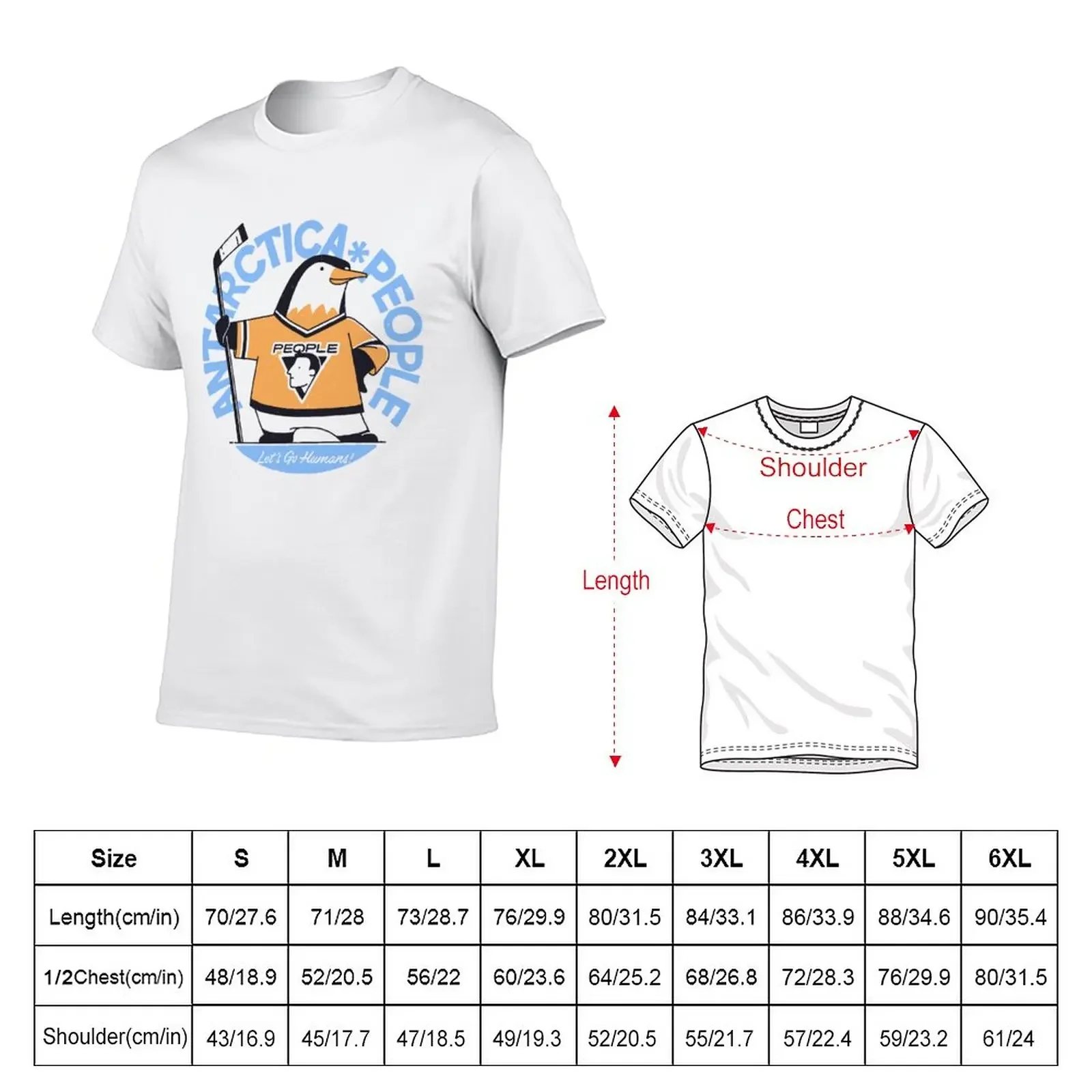 Antarctica People T-Shirt animal prinfor boys plus sizes anime clothes men clothing