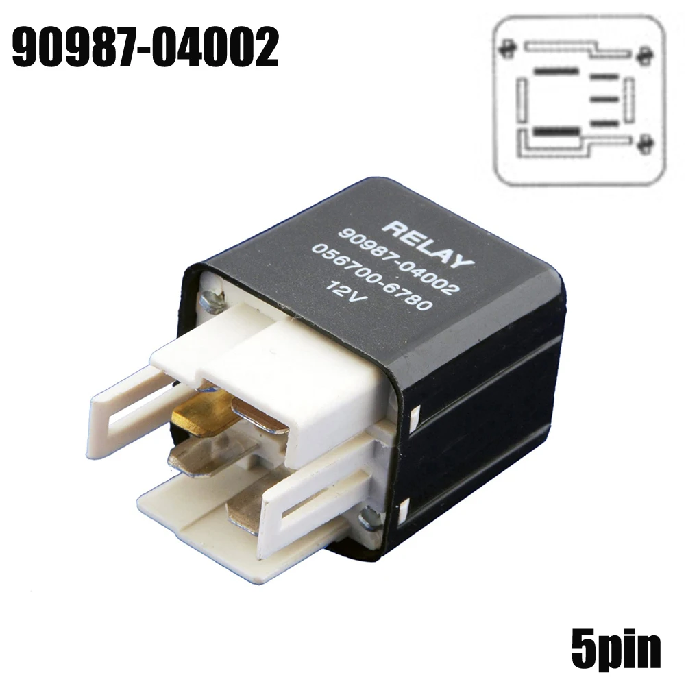 5Pin Main Blower Motor Relay 90987-04002 12v 056700-6780 For Toyota  For Lexus For ES, GS, IS, LS, LX, NX, RC, RX For Toyota