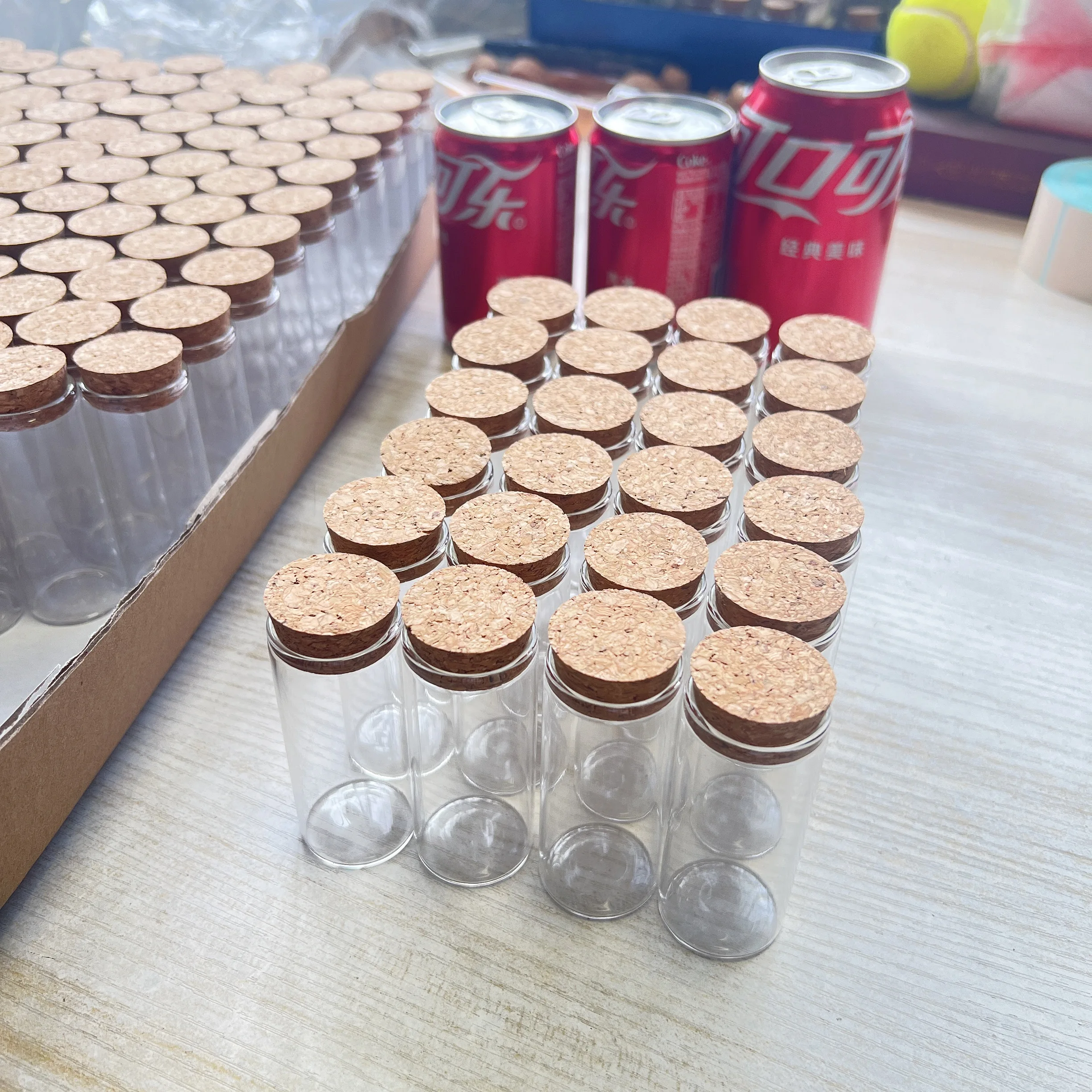 50 pcs/lot 30ml Glass Bottle 26×30×70mm Glass Jars Cork Stopper Spicy Storage Bottle Container Mini Vials DIY Craft Test Tube