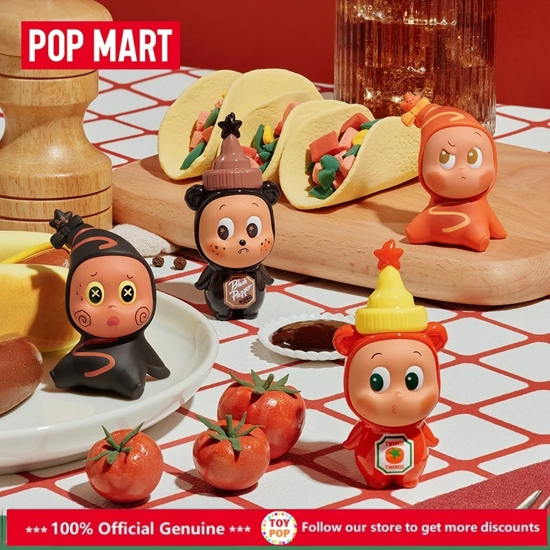 POP MART Twinkle Twinkle Create Your Taste Series ฟิกเกอร์แอคชั่น กล่องสุ่ม ตุ๊กตาอนิเมะน่ารัก ของเล่นกล่องปริศนา ของสะสม