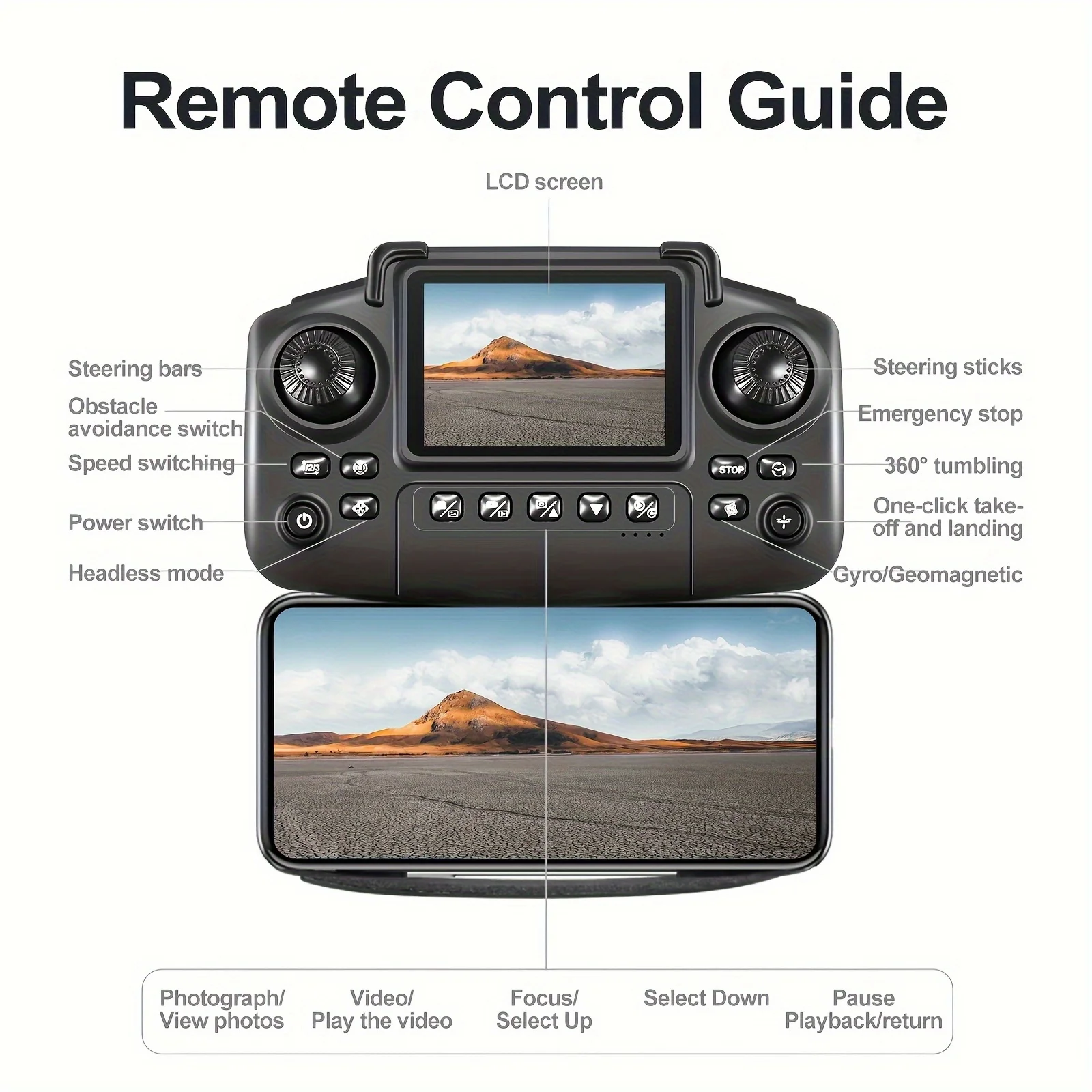 The 2026 Upgraded E88PRO MAX Foldable Drone Features Dual Cameras, Extra Batteries, an 8K Screen for Remote Control, and One-click Return-to-home Functionality. Suitable for Beginners, It's an Ideal Independence Day or Holiday Gift. view 7