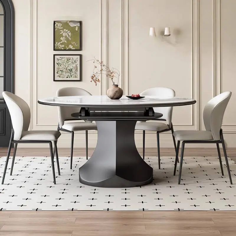 Style Items Dining Tables Base Decorations Party Luxury Set Dining Tables Extending Expandable Mesas Comedor Furniture For Home