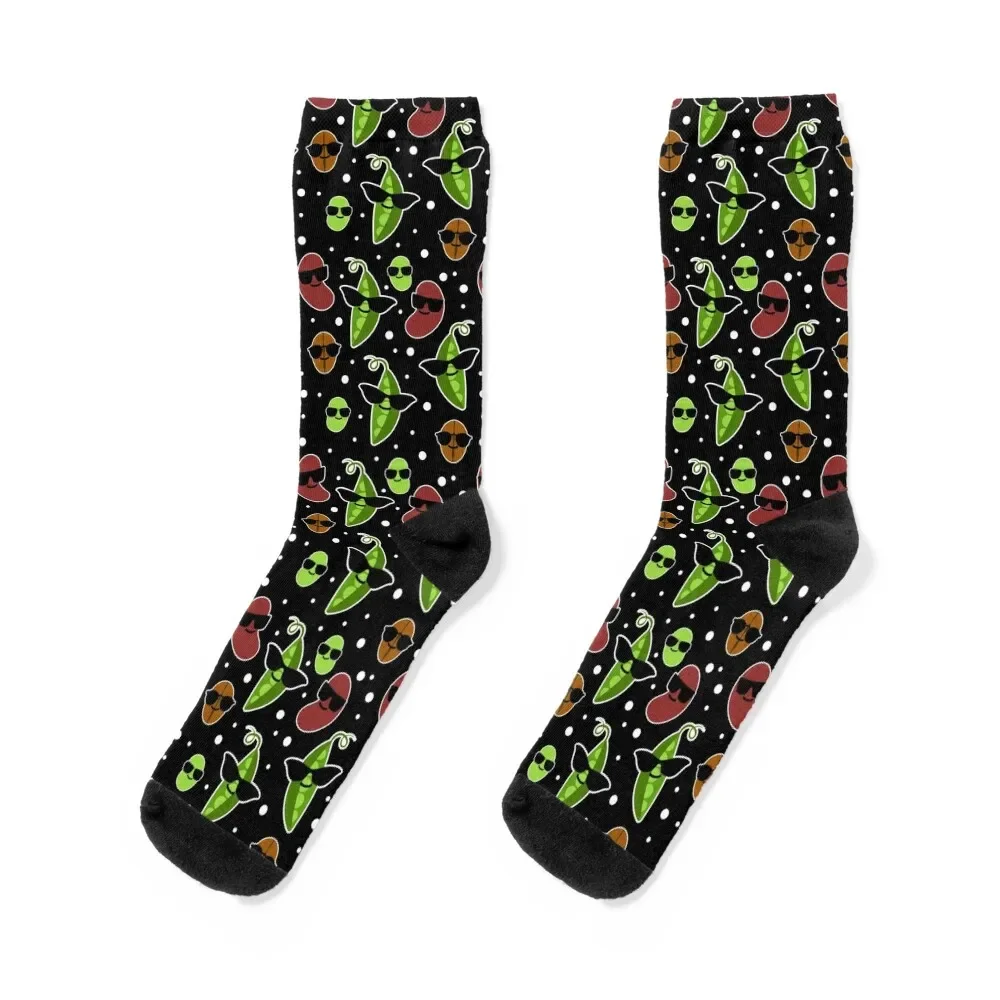 

Cool Beans - Beans Wearing Sunglasses Socks Crossfit Run set Woman Socks Men's