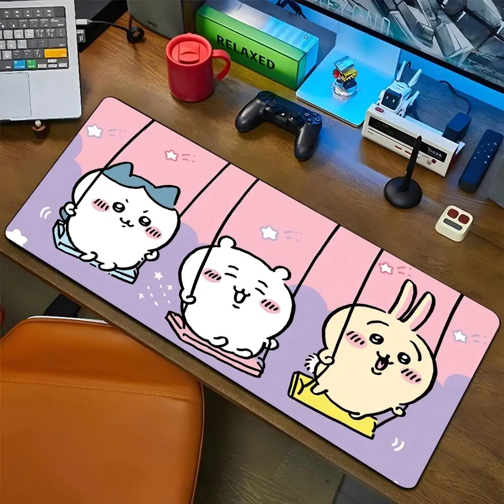Cute Cartoon C-Chiikawas Mouse Pad Cartoon Lockedge Large Gaming Pad Computer Gamer tastiera Mat Desk Mousepad PC Desk Pad