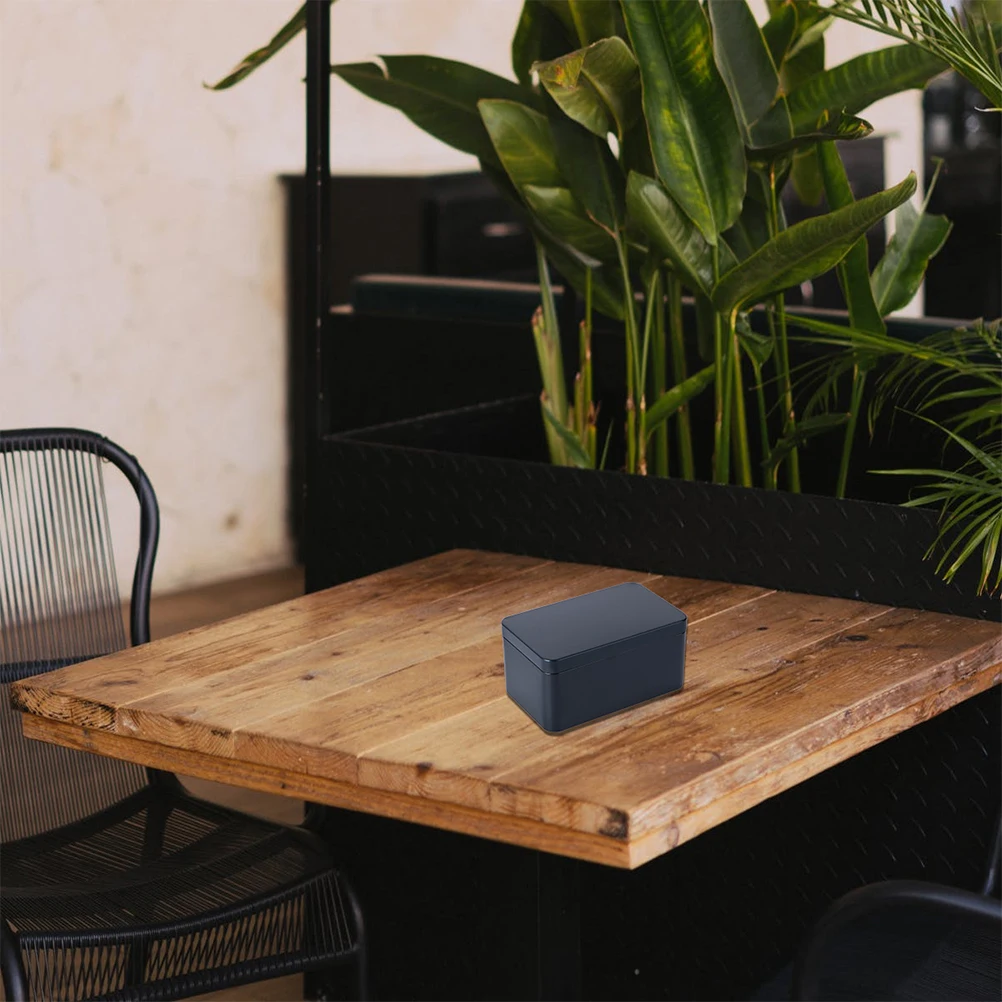 

6 шт. жестяные контейнеры для хранения чая, прямоугольные металлические коробки для кухни, кофе, конфет, прямоугольная жестяная коробка