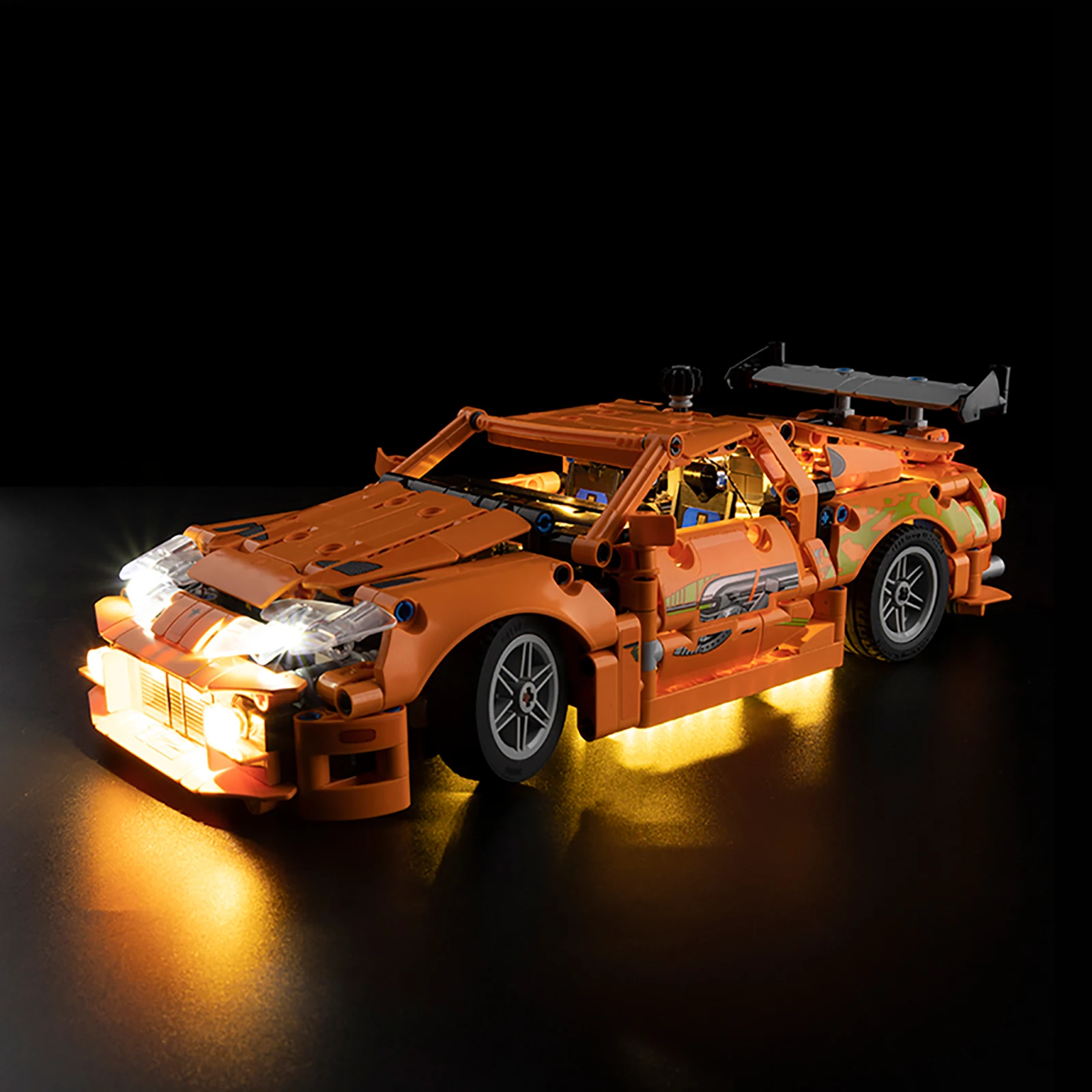 Kyglaring LED Light Kit Suitable for Lego Fast and Furious Toyota Supra MK4 42204 Decorative Lamp Not Include Lego Building