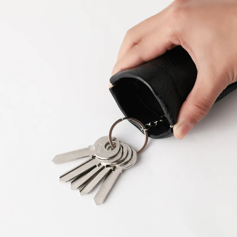 

High Capacity Key Wallet Women Men Coin Housekeeper Keychain Purse Organizer Bag Car Keys Cover Simple Key Holder Case